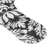 Planche À Découper Brocard de dentelle en damas noir et blanc vintage (Coin)