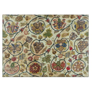 Planche À Découper Broderie Crewel Fruits et Fleurs
