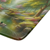 Planche À Découper Brook de printemps avec canards/fleurs (Coin)