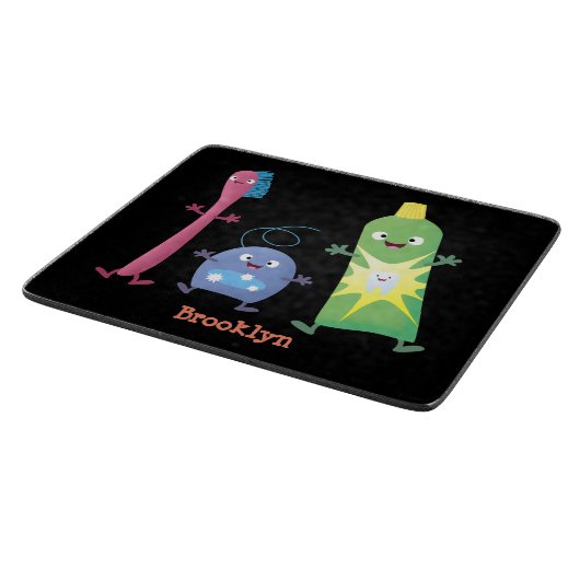 Planche À Découper Brosse à dents mignonne dentifrice dentaire soie d (Coin)