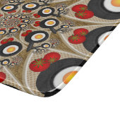 Planche À Découper Brunch Fractal Art Drôle Nourriture, Tomates, Oeuf (Coin)