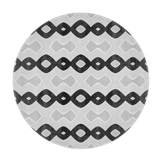 Planche À Découper Bubbly Wave nuances de Motif gris (Devant)