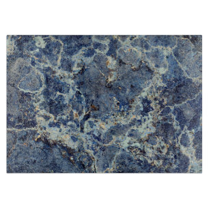 Planche À Découper Bue Gris Marbre Noir & Veines Beige