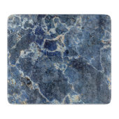 Planche À Découper Bue Gris Marbre Noir & Veines Beige (Devant)