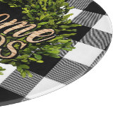 Planche À Découper Buffalo Check Black and White Boxwood Wreath (Coin)