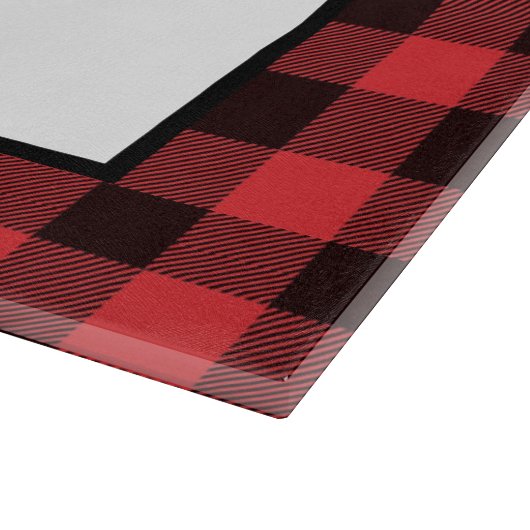 Planche À Découper Buffalo Plaid and Pine Holiday (Coin)