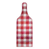 Planche À Découper Buffalo plaid rouge et blanc (Devant)