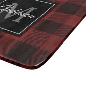 Planche À Découper Buffalo rouge abattu | Initiale personnelle | Cade (Coin)
