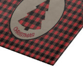 Planche À Découper Buffle noir rouge Plaid Christmas Tree (Coin)