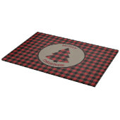 Planche À Découper Buffle noir rouge Plaid Christmas Tree (Coin)