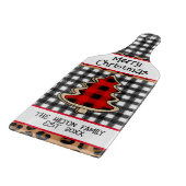 Planche À Découper Buffle personnalisé planté En vichy arbres de Noël (Coin)