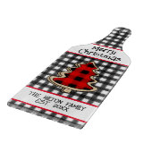 Planche À Découper Buffle personnalisé planté En vichy arbres de Noël (Coin)