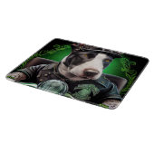 Planche À Découper Bull Terrier Chien Conduite Vélo St. Patrick's Day (Coin)