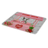 Planche À Découper Bull Terrier Chien Valentine's Day Kissing Booth (Coin)