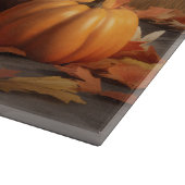 Planche À Découper Bull Terrier Chiot Automne Citrouille de plaisir (Coin)