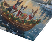 Planche À Découper Bull Terrier Christmas Boat Holiday (Coin)