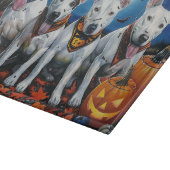 Planche À Découper Bull Terrier Halloween Éffrayant (Coin)