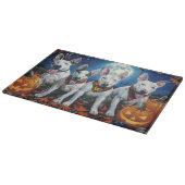 Planche À Découper Bull Terrier Halloween Épouvantable (Coin)