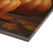 Planche À Découper Bulldog Chiot Automne Citrouille de plaisir (Coin)