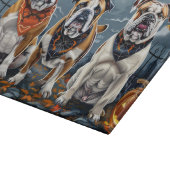 Planche À Découper Bulldog Halloween Éffrayant (Coin)