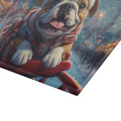 Planche À Découper Bulldog Roller Dessous de verre Noël (Coin)