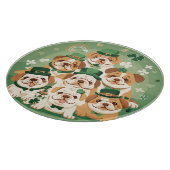 Planche À Découper Bulldogs anglais de la Saint-Patrick (Coin)