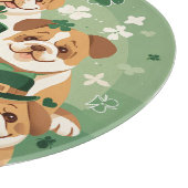 Planche À Découper Bulldogs anglais de la Saint-Patrick (Coin)