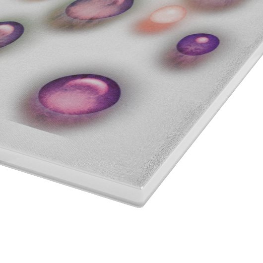 Planche à découper - Bulles dans les teintes Paste (Coin)