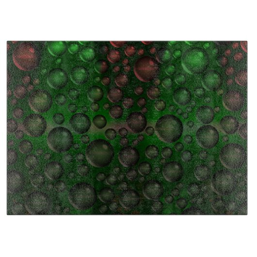 Planche À Découper Bulles montantes (Vert&Rouge) (Devant)
