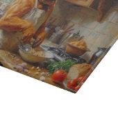 Planche À Découper Bullmastiff Cuisinant dans la Cuisine (Coin)