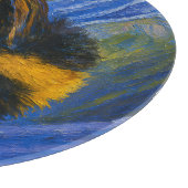 Planche À Découper Bumblebee sur le chardon bleu (Coin)