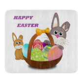 PLANCHE À DÉCOUPER BUNNY "HAPPY EASTER" (Devant)