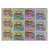 Planche À Découper BURGER POP ART (Hamburger) (Devant)