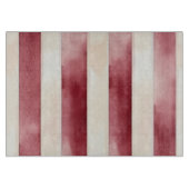 Planche À Découper Burgundy Crème rayures (Devant)