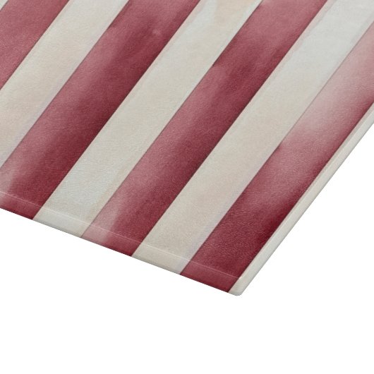 Planche À Découper Burgundy Crème rayures (Coin)