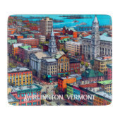 Planche À Découper Burlington, Vermont Comic Style Art (Devant)