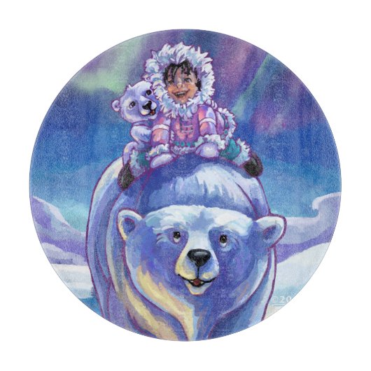 Planche À Découper Bus à ours polaire (Devant)