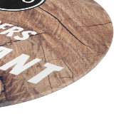 Planche À Découper Business Logo Rustic Wood Restaurant (Coin)