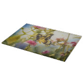 Planche À Découper Butterfly Garden Art Glass Cutting Board (Coin)