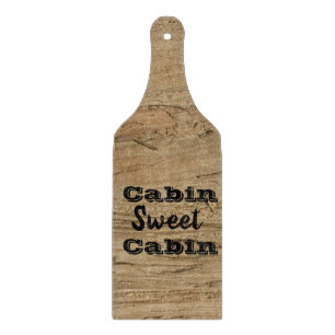 Planche À Découper Cabine Sweet Cabine Rustique Brown Woodgrain Natur