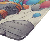 Planche À Découper Cabines spatiales avec ballons (Coin)