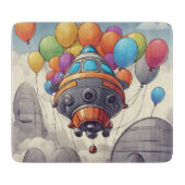 Planche À Découper Cabines spatiales avec ballons (Devant)