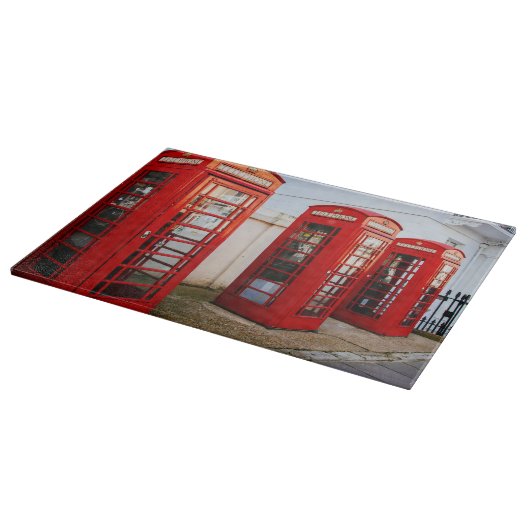 Planche À Découper Cabines téléphoniques rouges de Londres, (Coin)