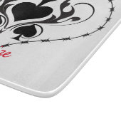 Planche À Découper Câble Barbelé Coeur Black Spades Thunder_Cove (Coin)