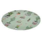 Planche À Découper Cactus Love : Joli Motif de dessin animé. (Coin)