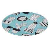 Planche À Découper Cactus, succulent : dessin manuel sans couture. (Coin)