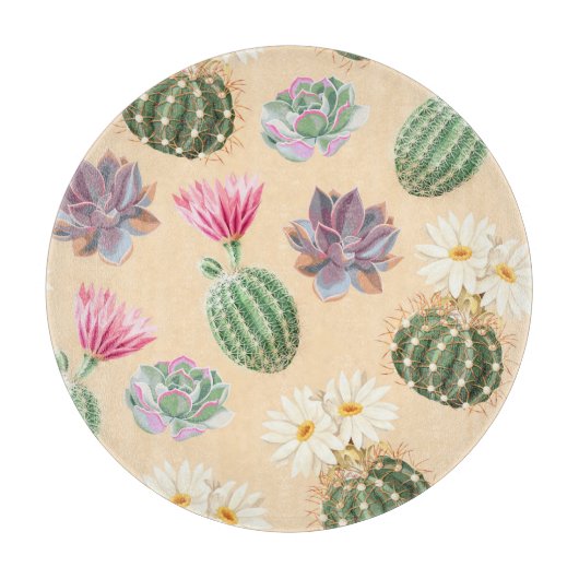 Planche À Découper Cactus Succulent : Motif de détail élevé (Devant)