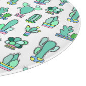 Planche À Découper Cactus vert à la menthe et Motif Plante succulent (Coin)