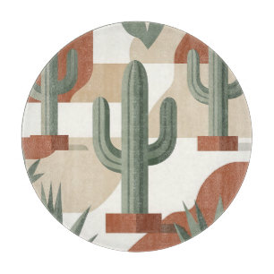 Planche À Découper Cactus vert sauge moderne Terracotta Désert