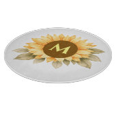 Planche À Découper Cadeau Bohème Champêtre Monogramme (Coin)